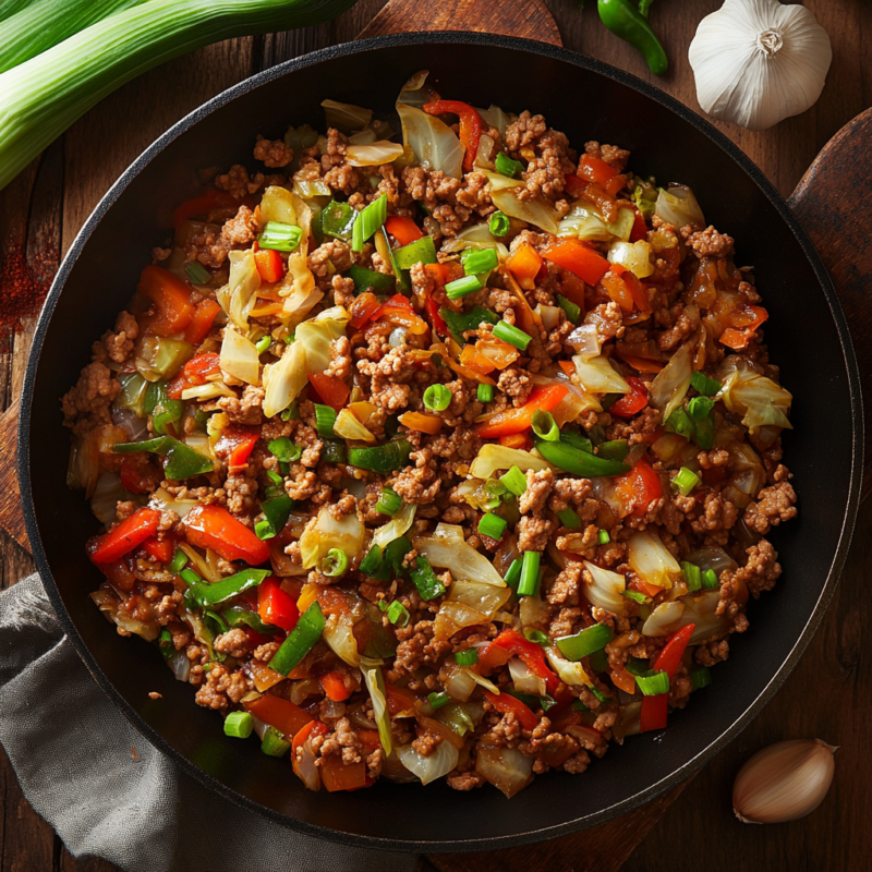 Turkey and Cabbage Stir-Fry