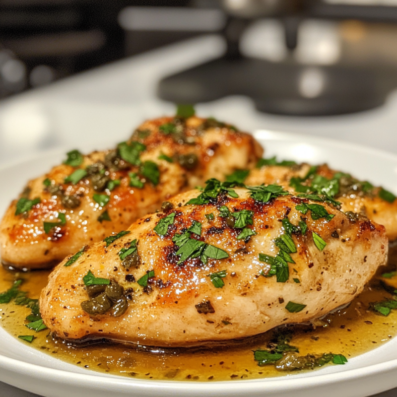 Air Fryer Chicken Piccata