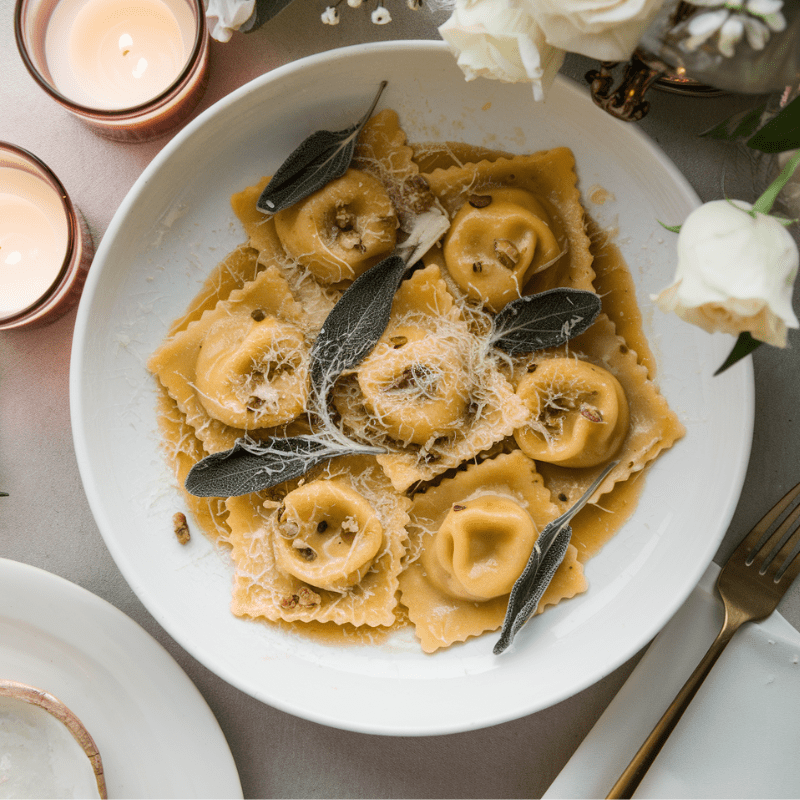 Butternut Squash Ravioli with Sage Brown Butter