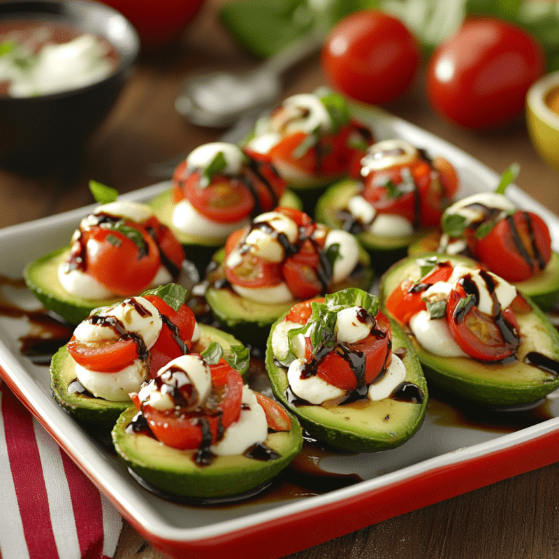 Caprese Stuffed Avocados