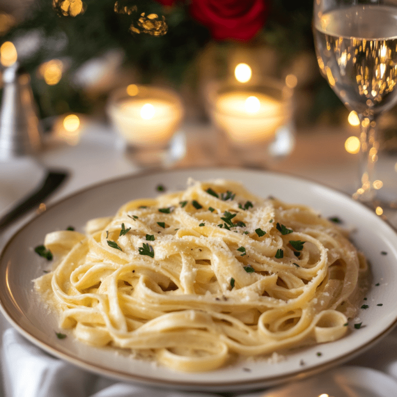 Creamy Garlic Parmesan Fettuccine