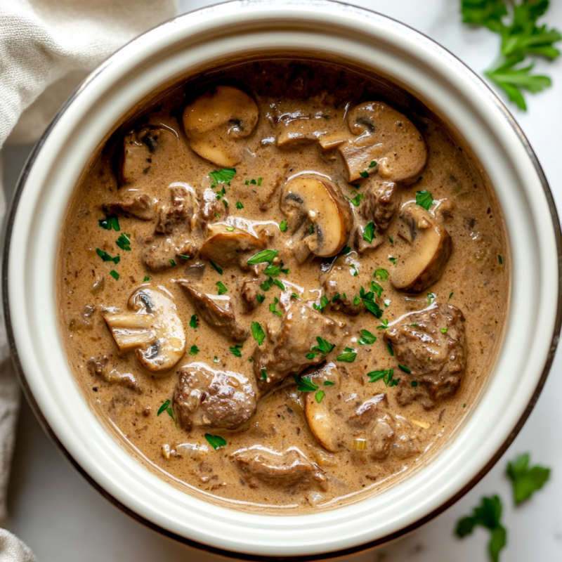 Keto Beef Stroganoff