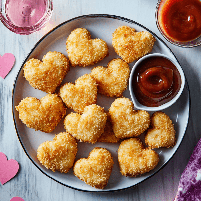 Heart-Shaped Chicken Nuggets