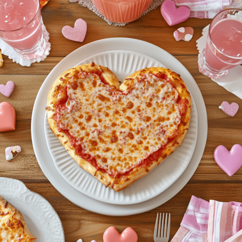 Heart-Shaped Pizza