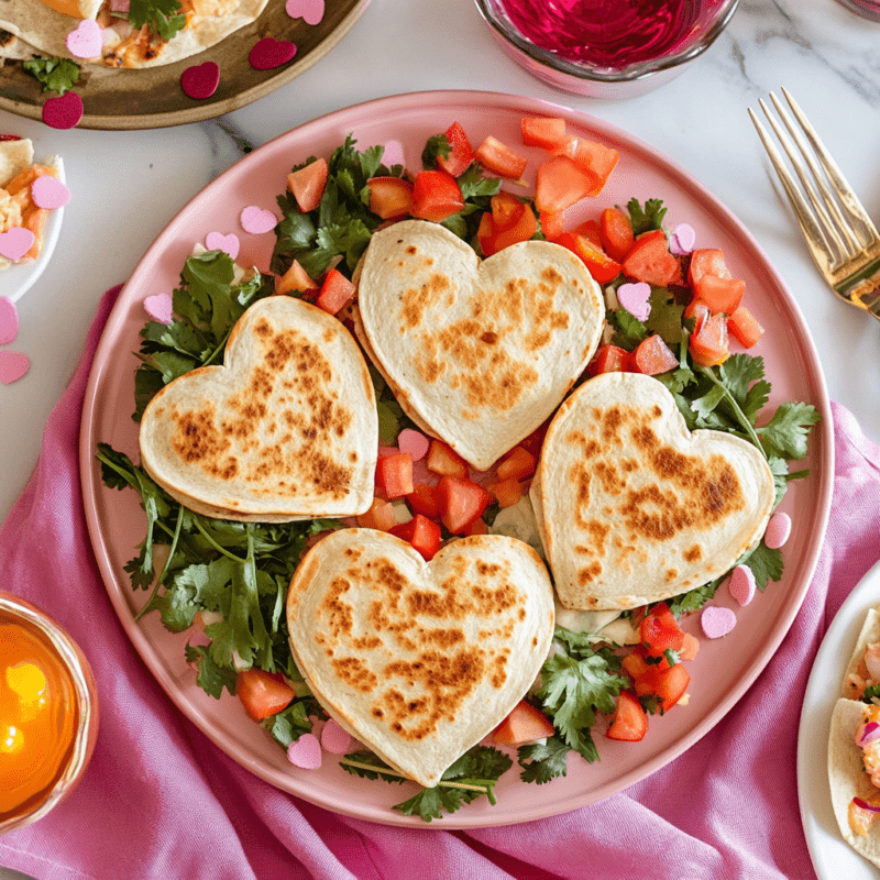 Heart-Shaped Quesadillas