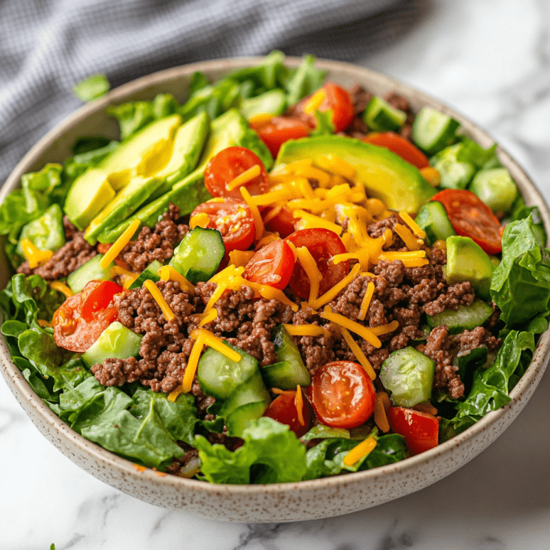 Keto Beef Taco Salad