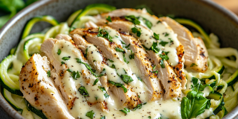 Keto Chicken Alfredo