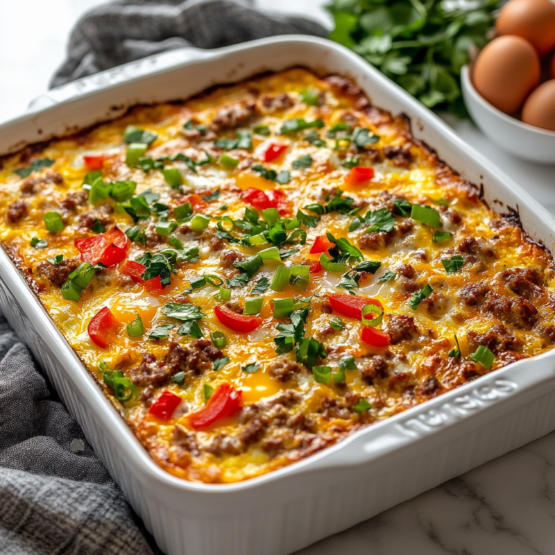 Keto Egg and Cheese Breakfast Casserole