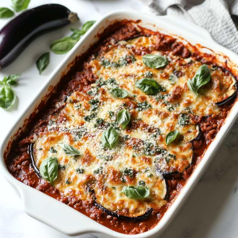 Keto Eggplant Lasagna