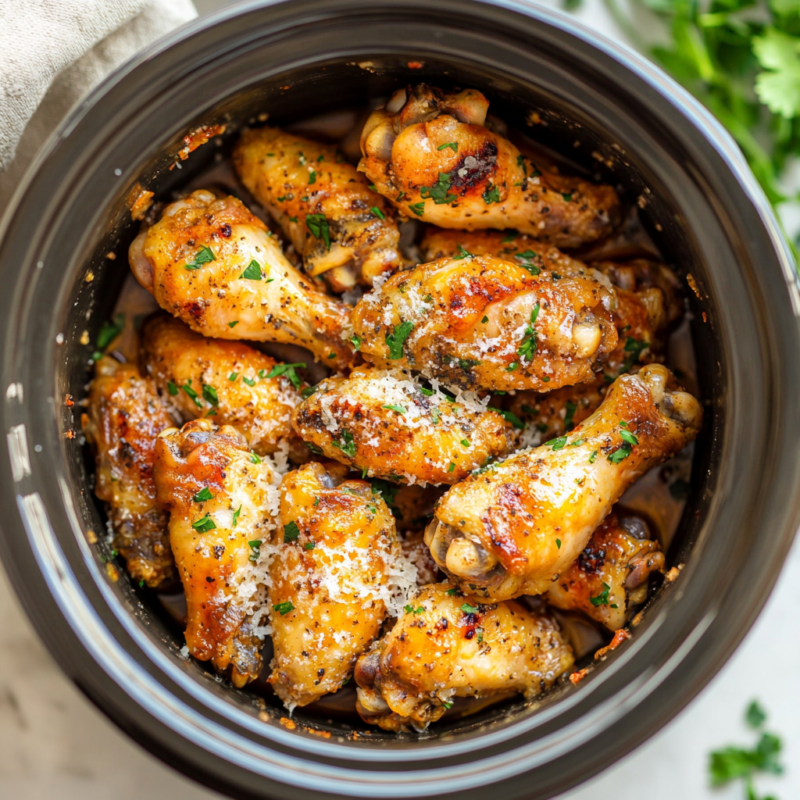 Keto Garlic Parmesan Chicken Wings