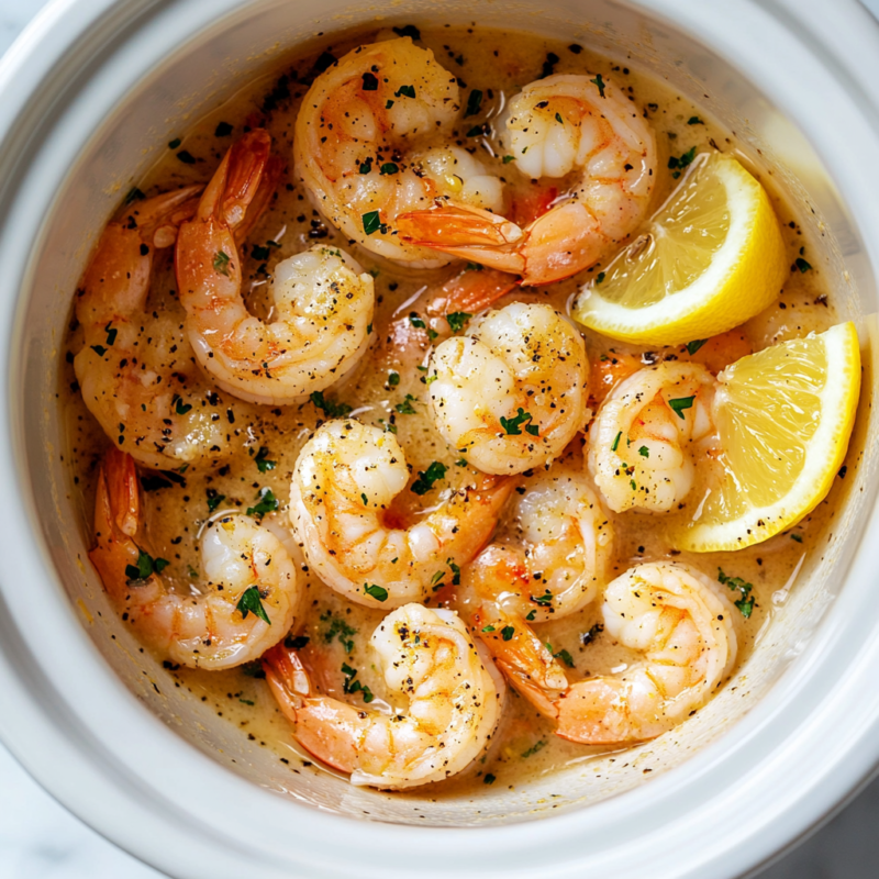 Keto Lemon Garlic Butter Shrimp