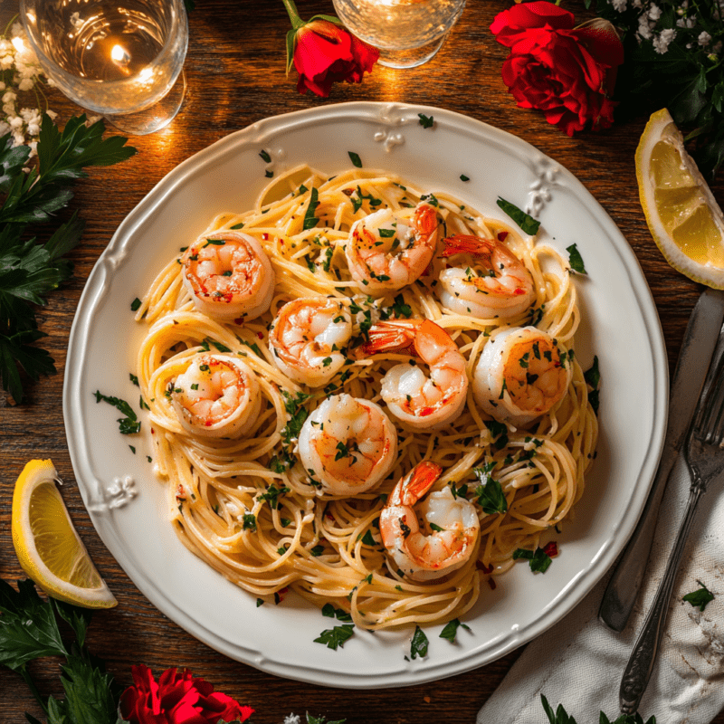 Seafood Pasta with Garlic and White Wine