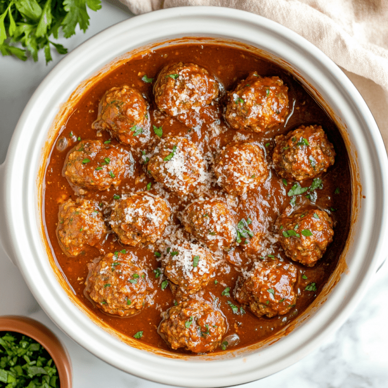Slow Cooker BBQ Meatballs