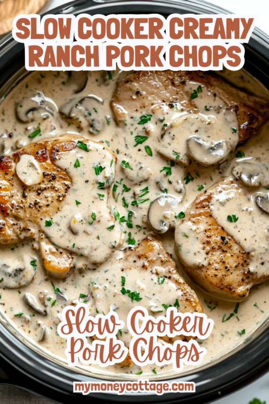 Slow Cooker Creamy Ranch Pork Chops
