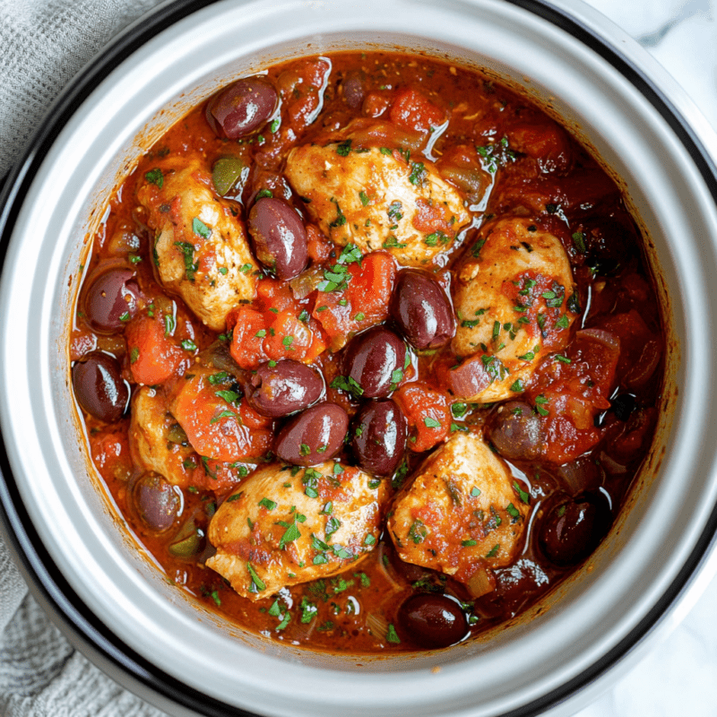 Slow Cooker Mediterranean Chicken step photo