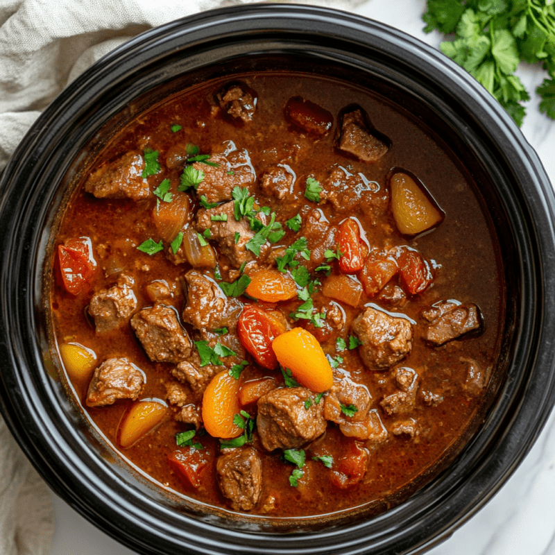 Slow Cooker Moroccan Lamb Tagine