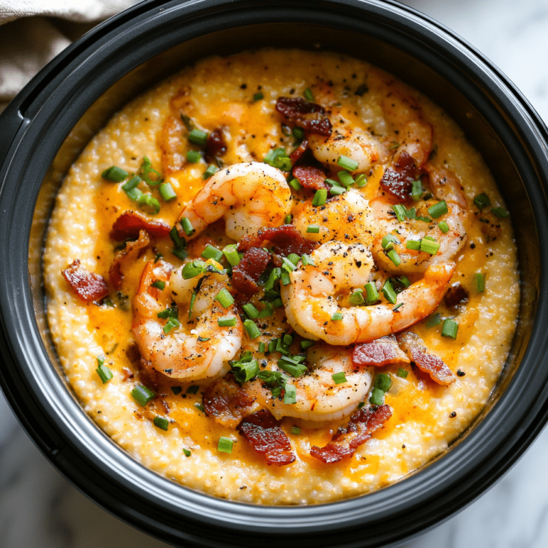 Slow Cooker Shrimp and Grits