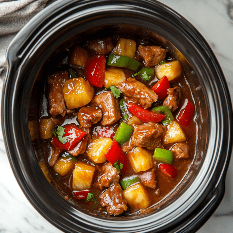 Slow Cooker Sweet and Sour Pork