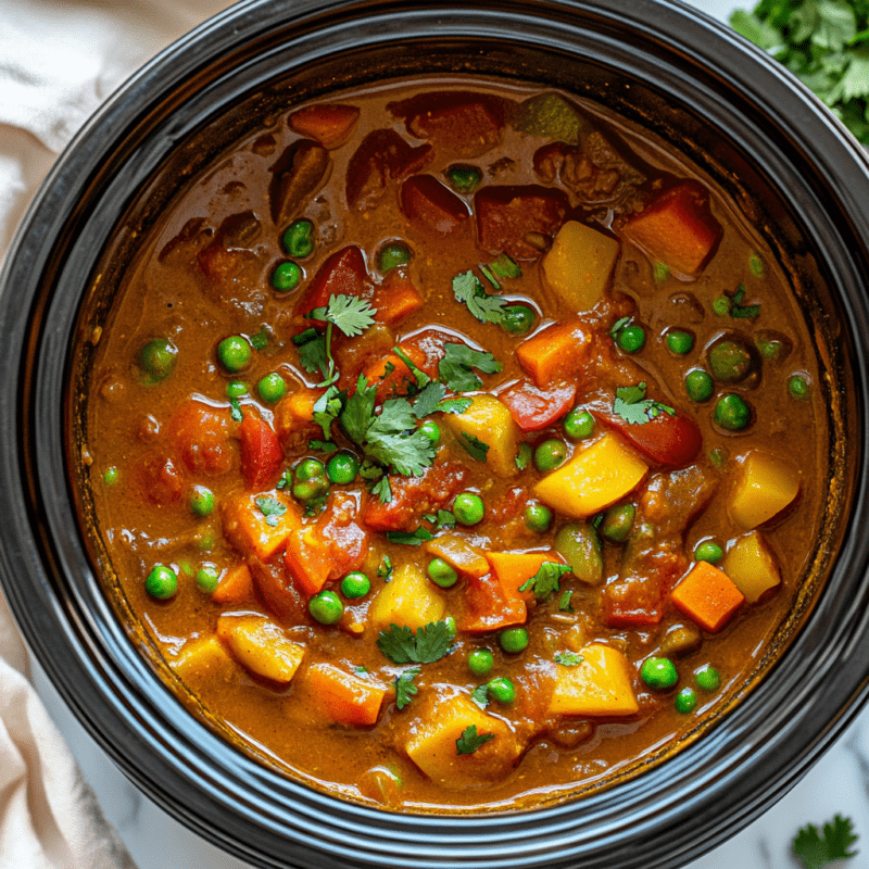 Slow Cooker Vegetable Curry