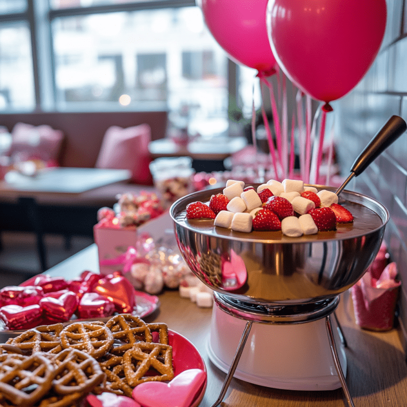 Valentine’s Day Chocolate Fondue