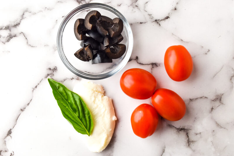 Caprese Ladybug Appetizer Ingredients