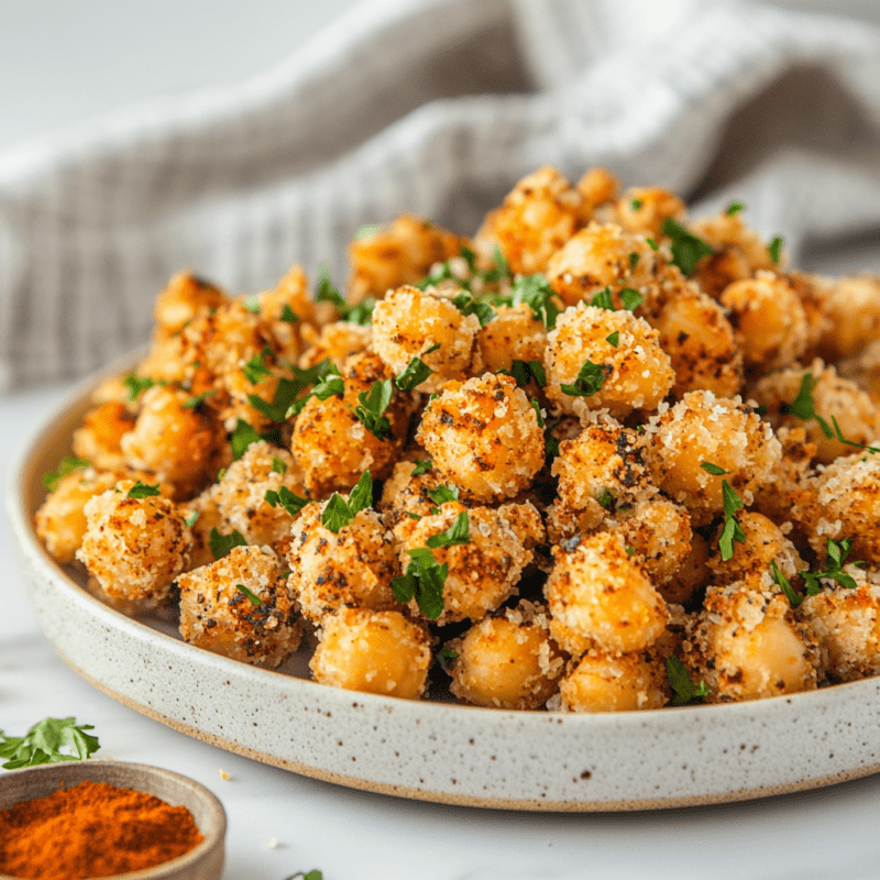 Air Fryer Chickpea Poppers