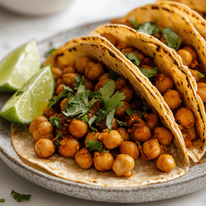 Air Fryer Chickpea Tacos