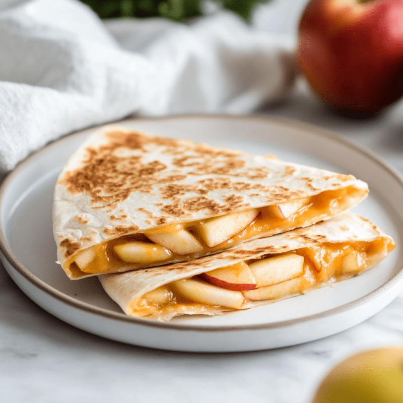 Apple and Cheese Quesadillas
