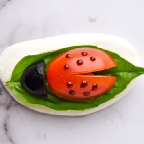 Caprese Ladybug Appetizer