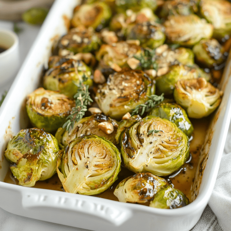 Balsamic Roasted Brussels Sprouts