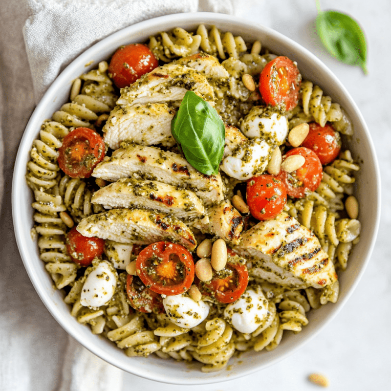 Chicken Pesto Pasta Salad