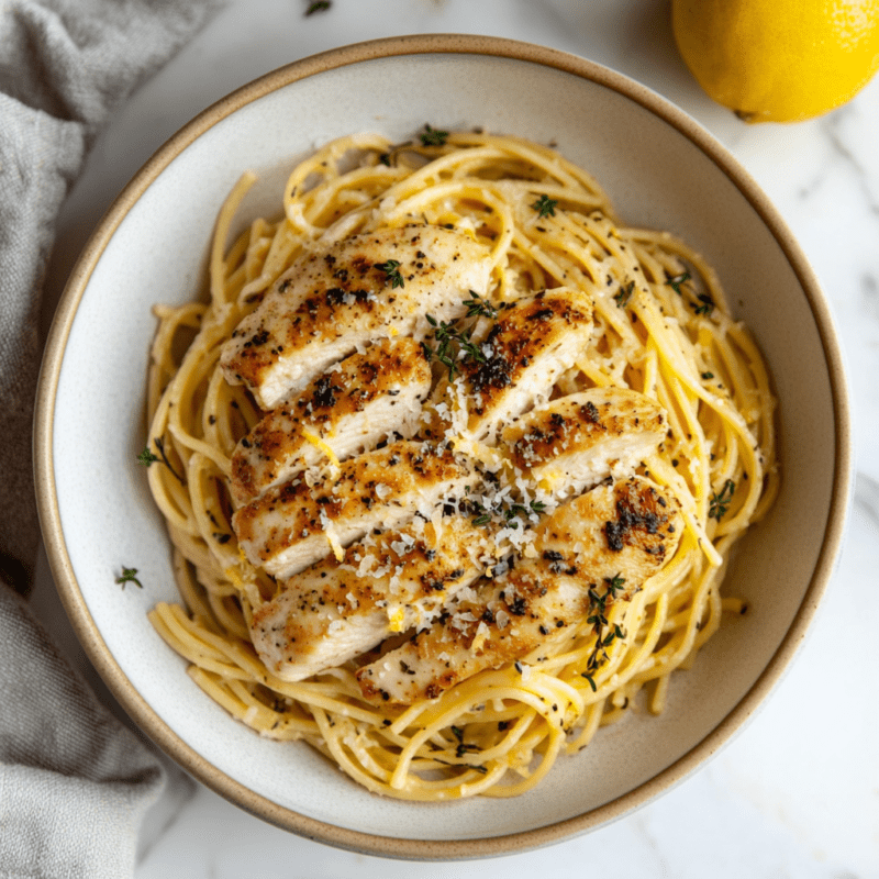 Chicken and Lemon Thyme Pasta