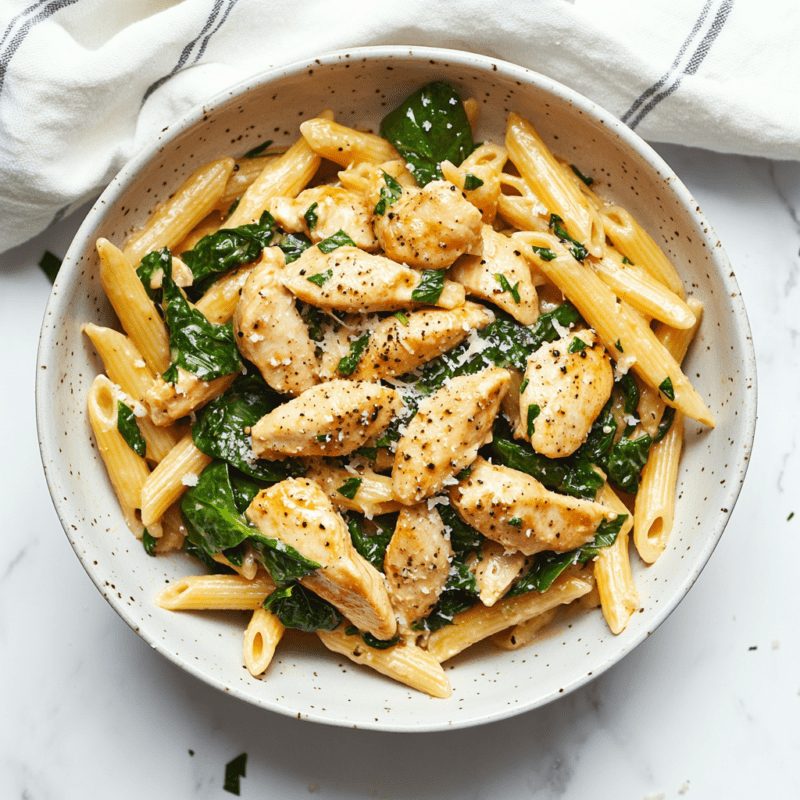Chicken and Spinach Pasta