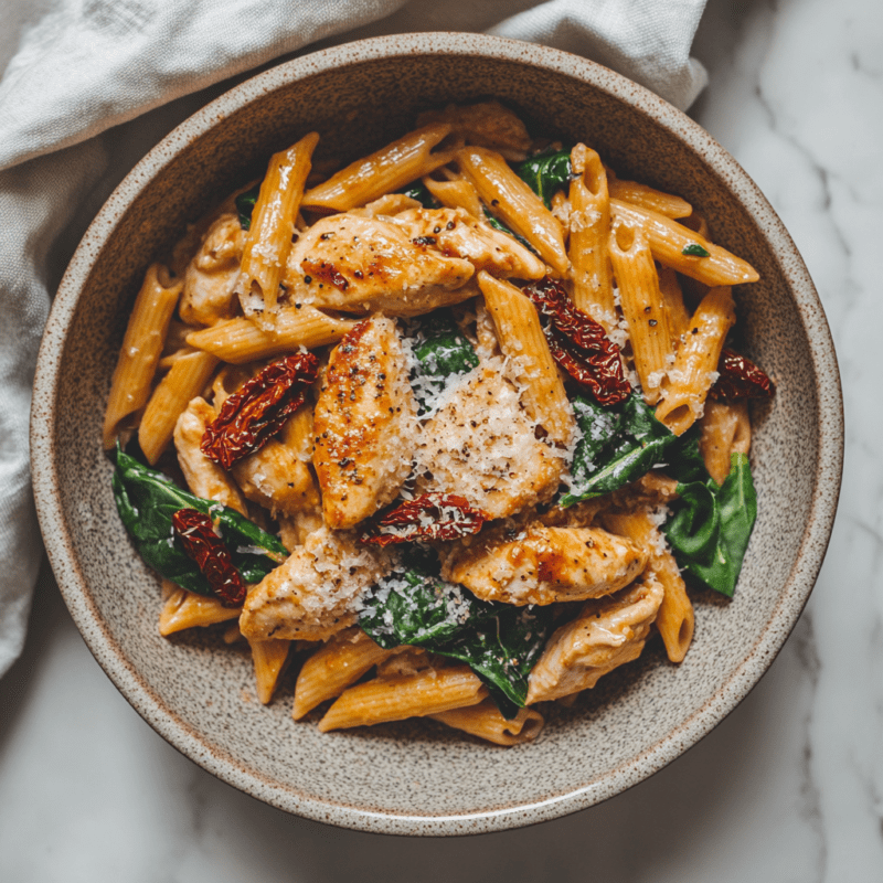 Chicken and Sun-Dried Tomato Pasta