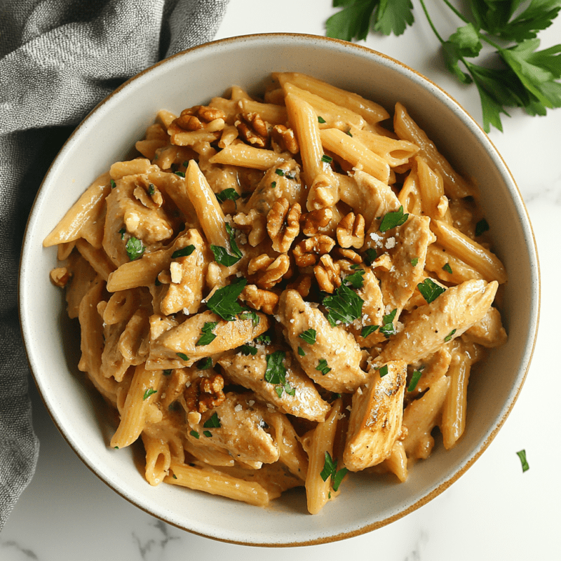 Chicken and Walnut Pasta