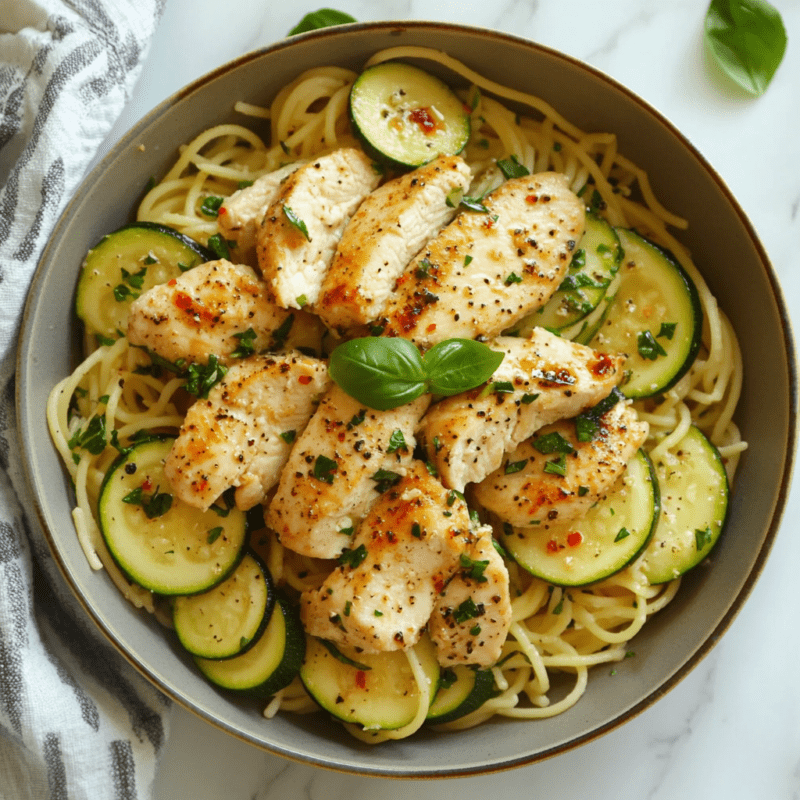Chicken and Zucchini Pasta