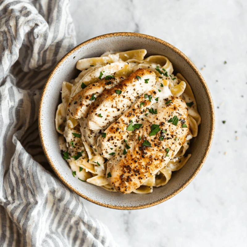 Creamy Garlic Chicken Pasta