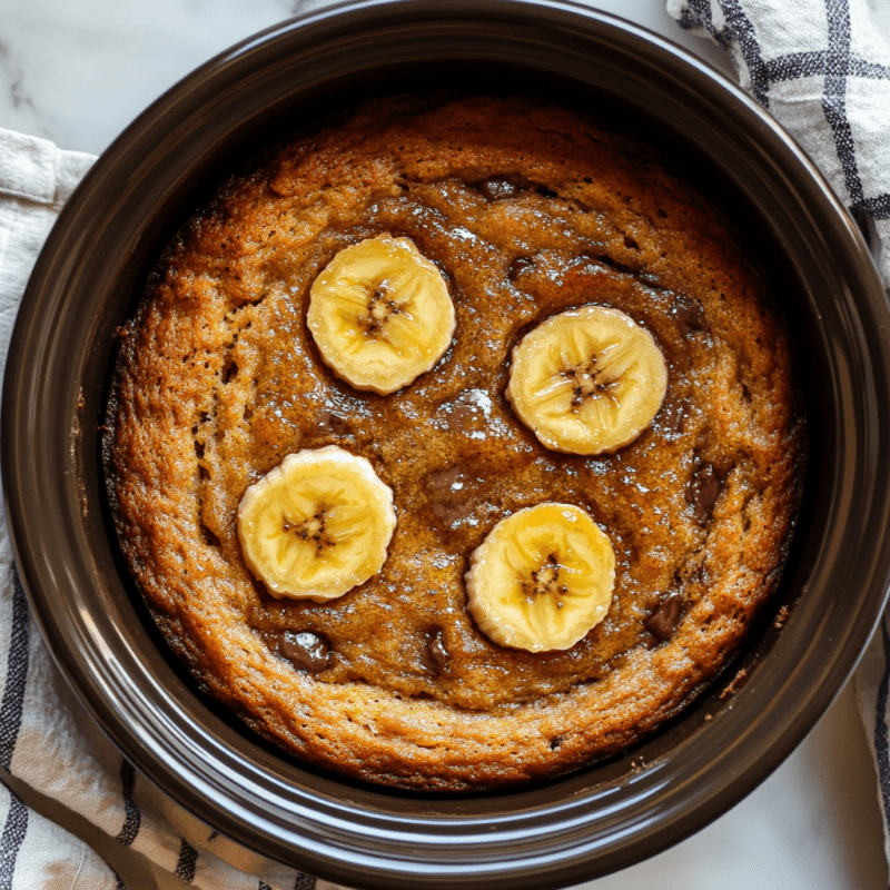 Crockpot Banana Bread