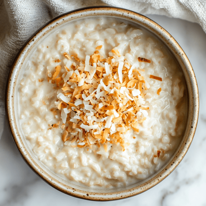 Crockpot Creamy Coconut Rice Pudding