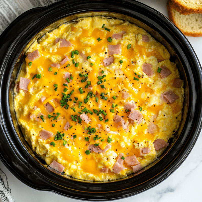 Crockpot Egg and Cheese Breakfast Sandwiches