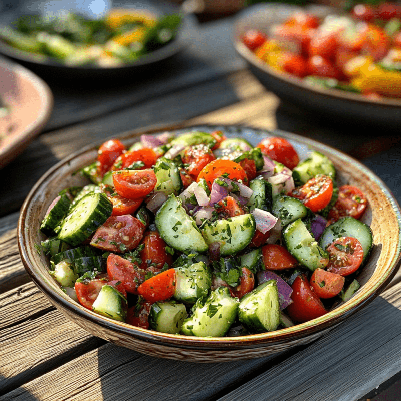 Cucumber and Tomato Salad