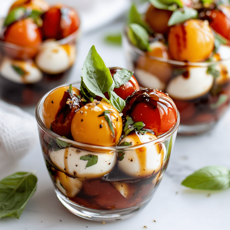Mini Caprese Salad Cups