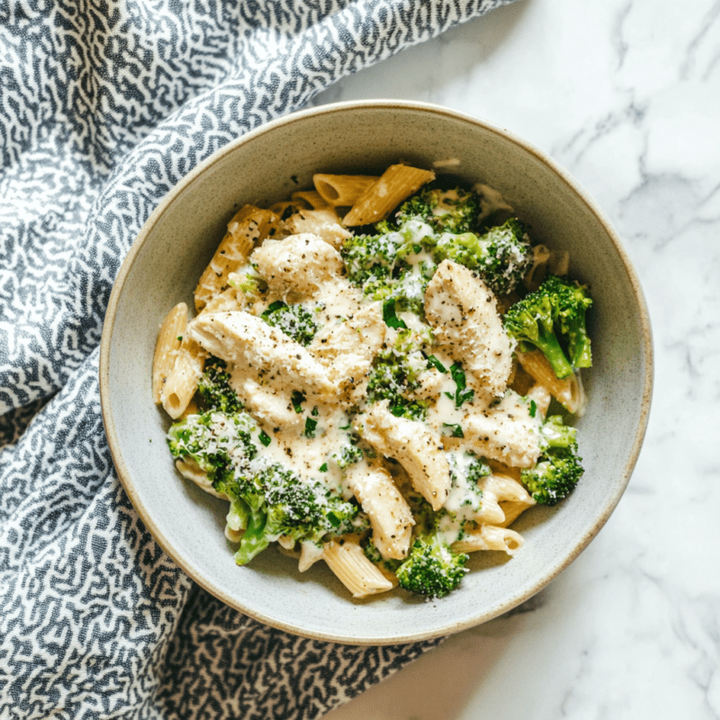 One-Pan Chicken and Broccoli Pasta