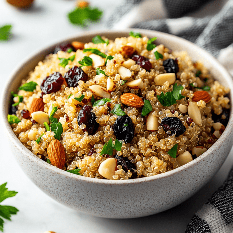 Quinoa Pilaf with Dried Fruit and Nuts