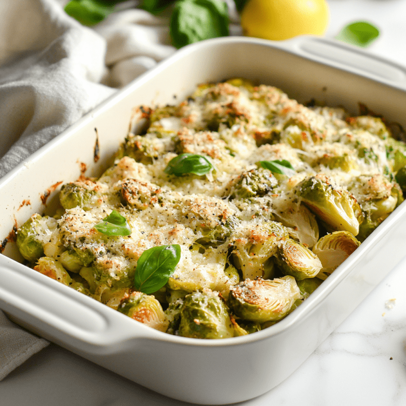 Roasted Brussels Sprouts with Parmesan