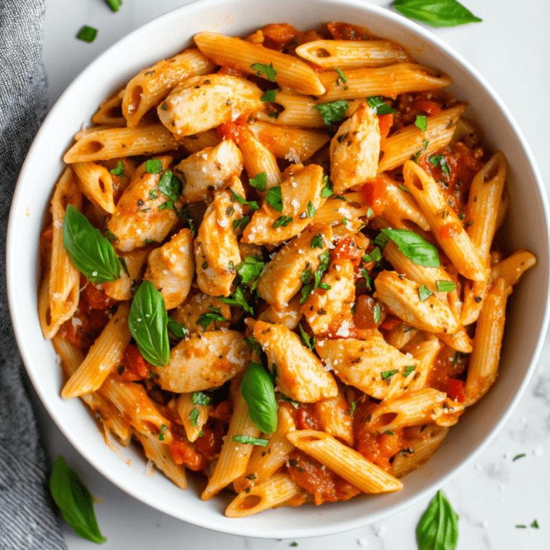 Spicy Chicken Arrabbiata Pasta