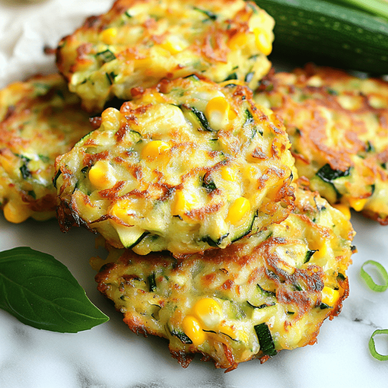 Zucchini and Corn Fritters