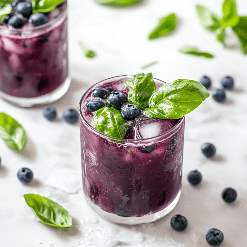 Blueberry Basil Lemonade