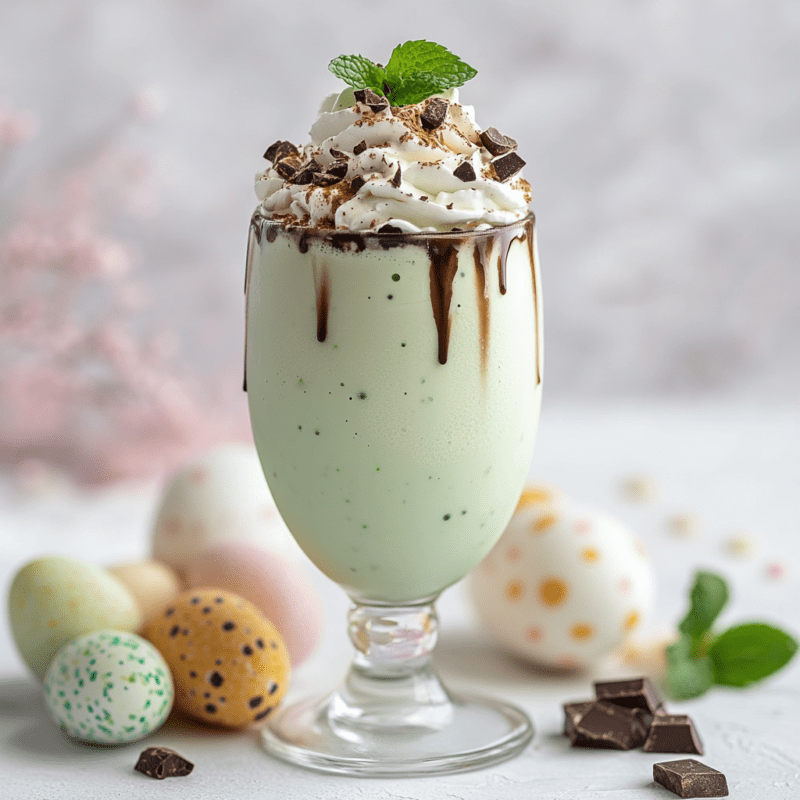 Chocolate Mint Easter Milkshake