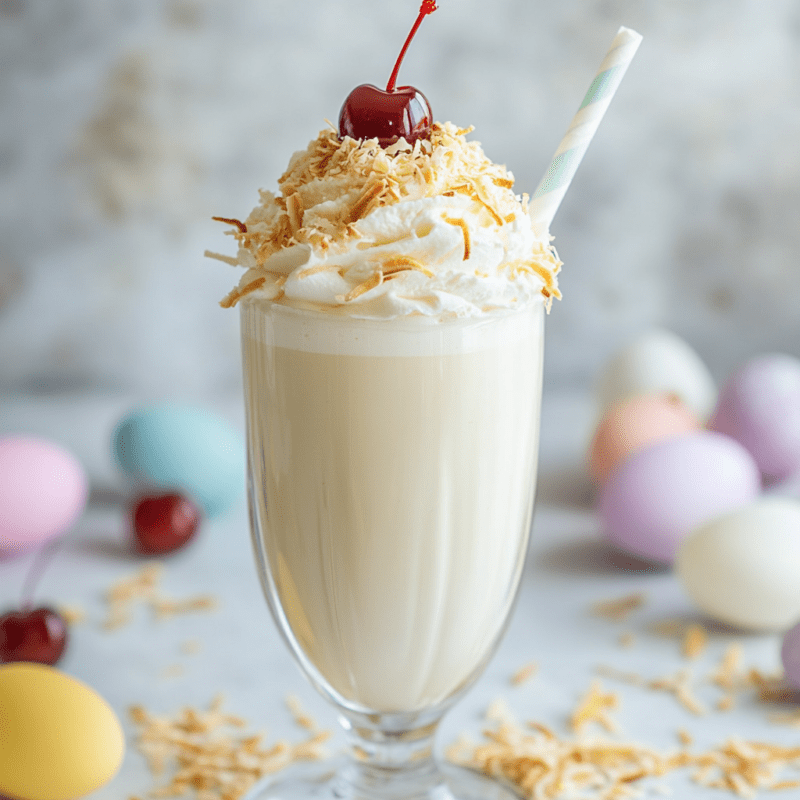 Coconut Cream Easter Milkshake